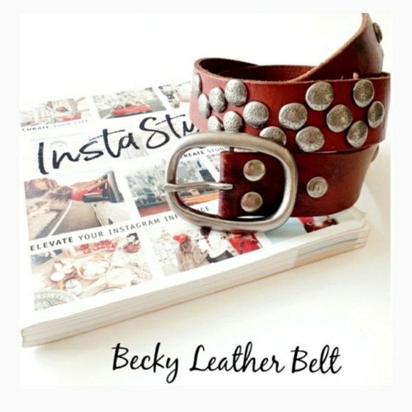 ??Vintage Style Geniune Leather Belt main image 8